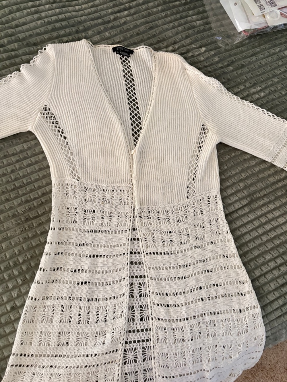 Etcetera Crochet Knit Women's Cardigan Sweater